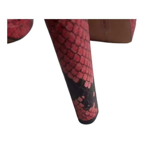 Vince Camuto Pink and Black Heeled Sandals with Ankle Strap - Picture 6 of 6